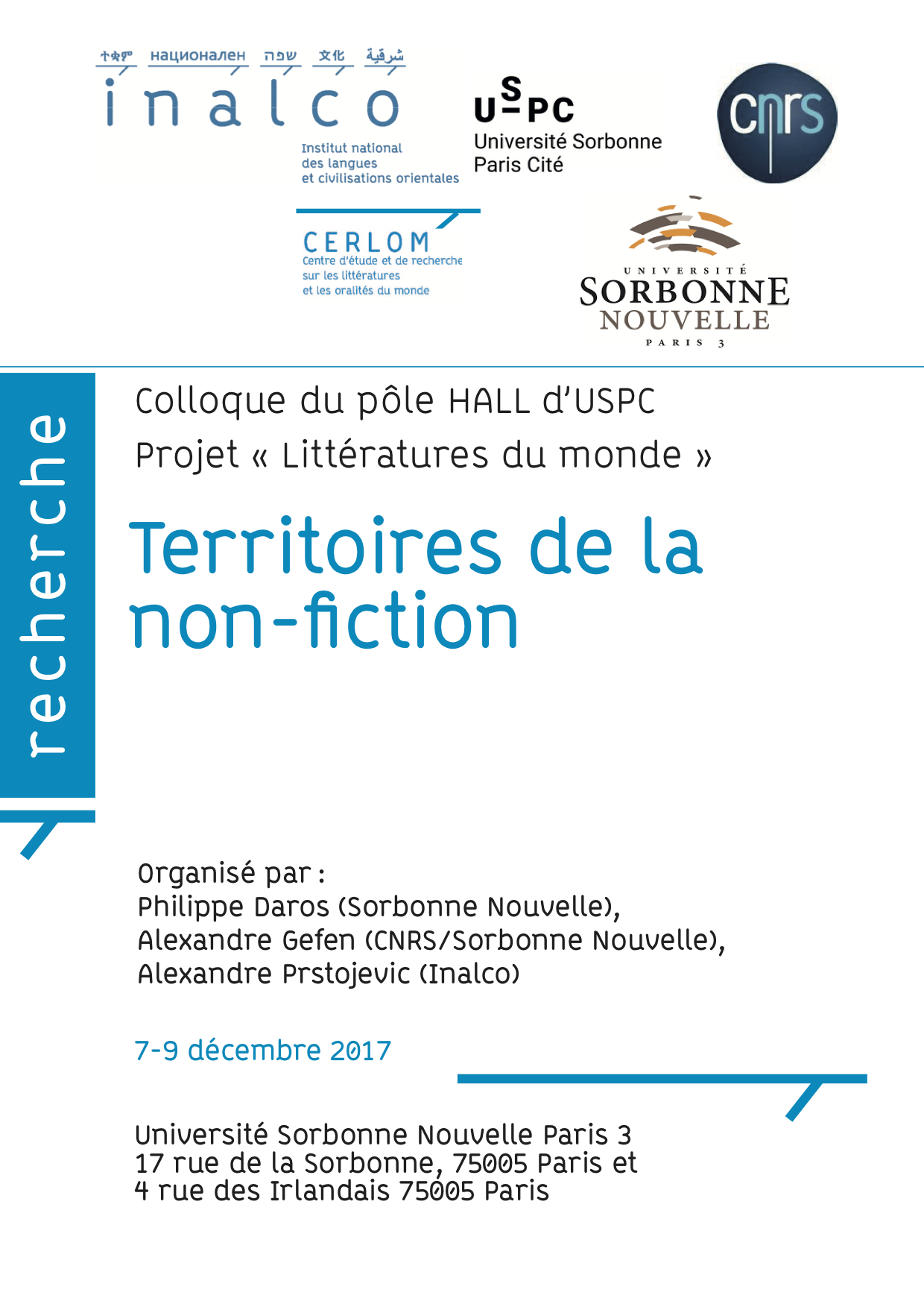 Territoires de la non-fiction