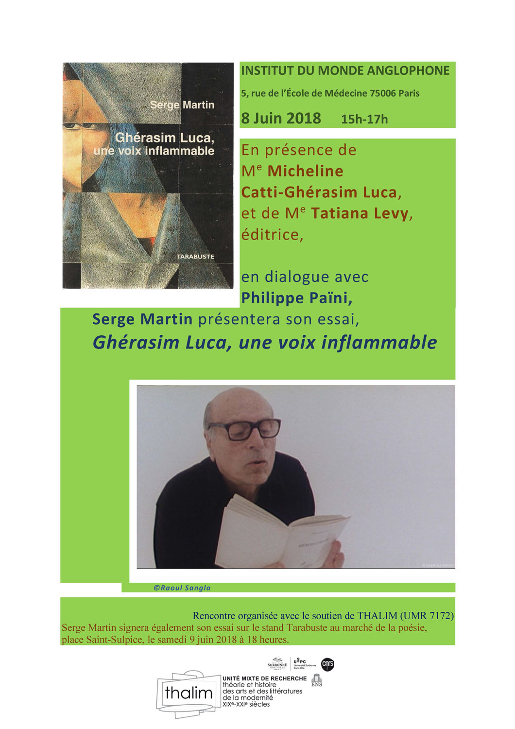 Ghérasim Luca, une voix inflammable