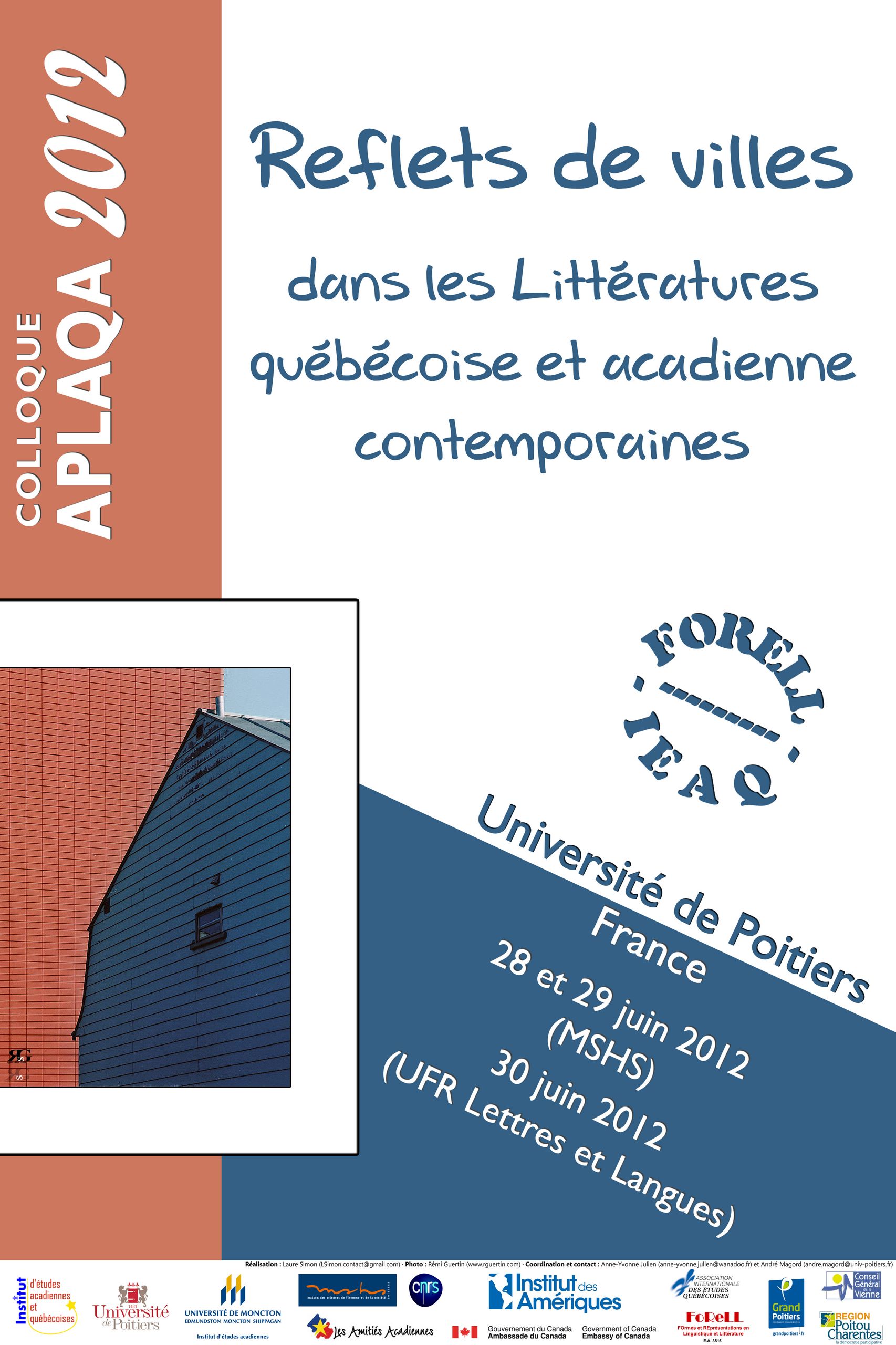 Le CREF&G/LF au colloque de l&rsquo;APLAQA