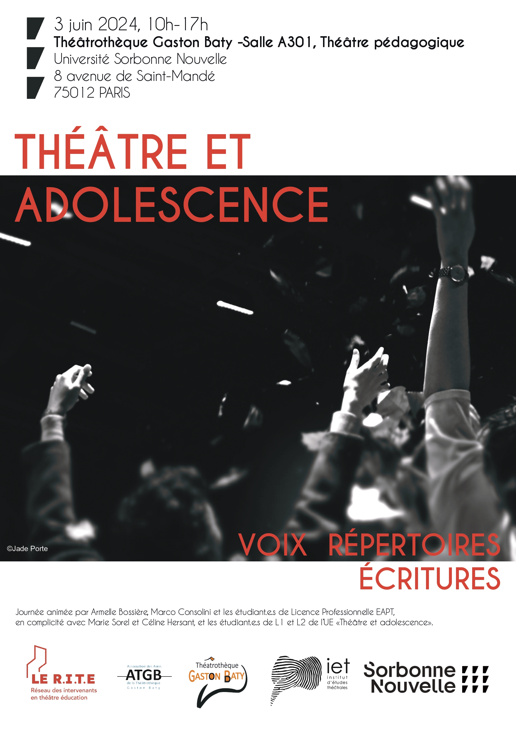 Théâtre et adolescence. Voix, répertoire, écritures