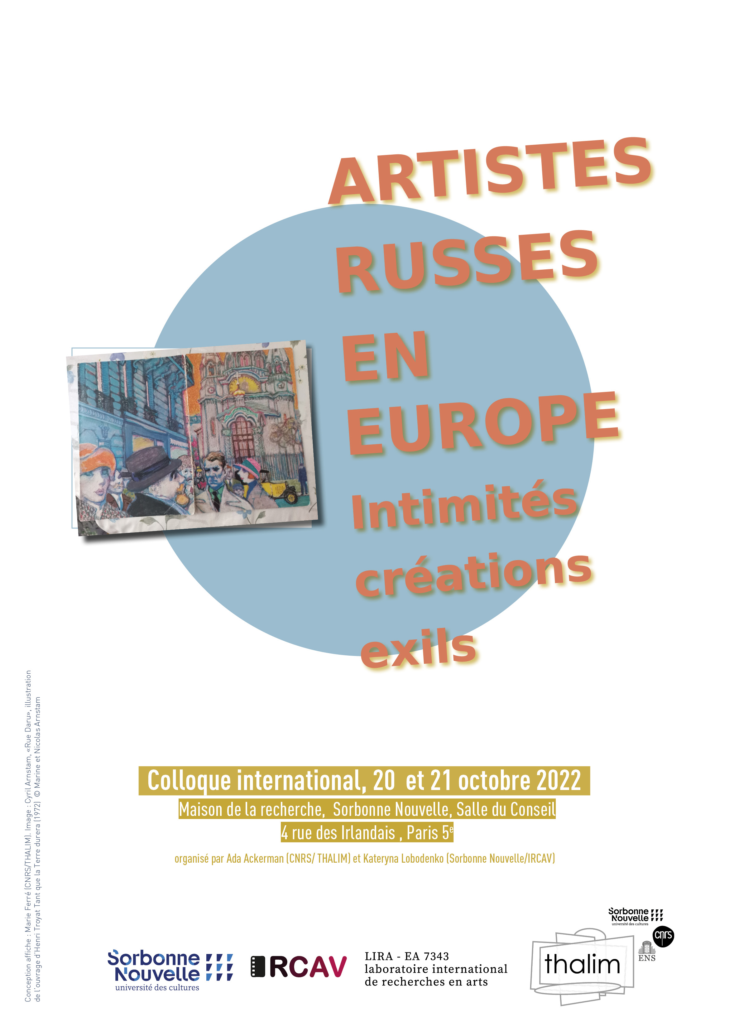 Artistes russes en  Europe. Intimités créations exils