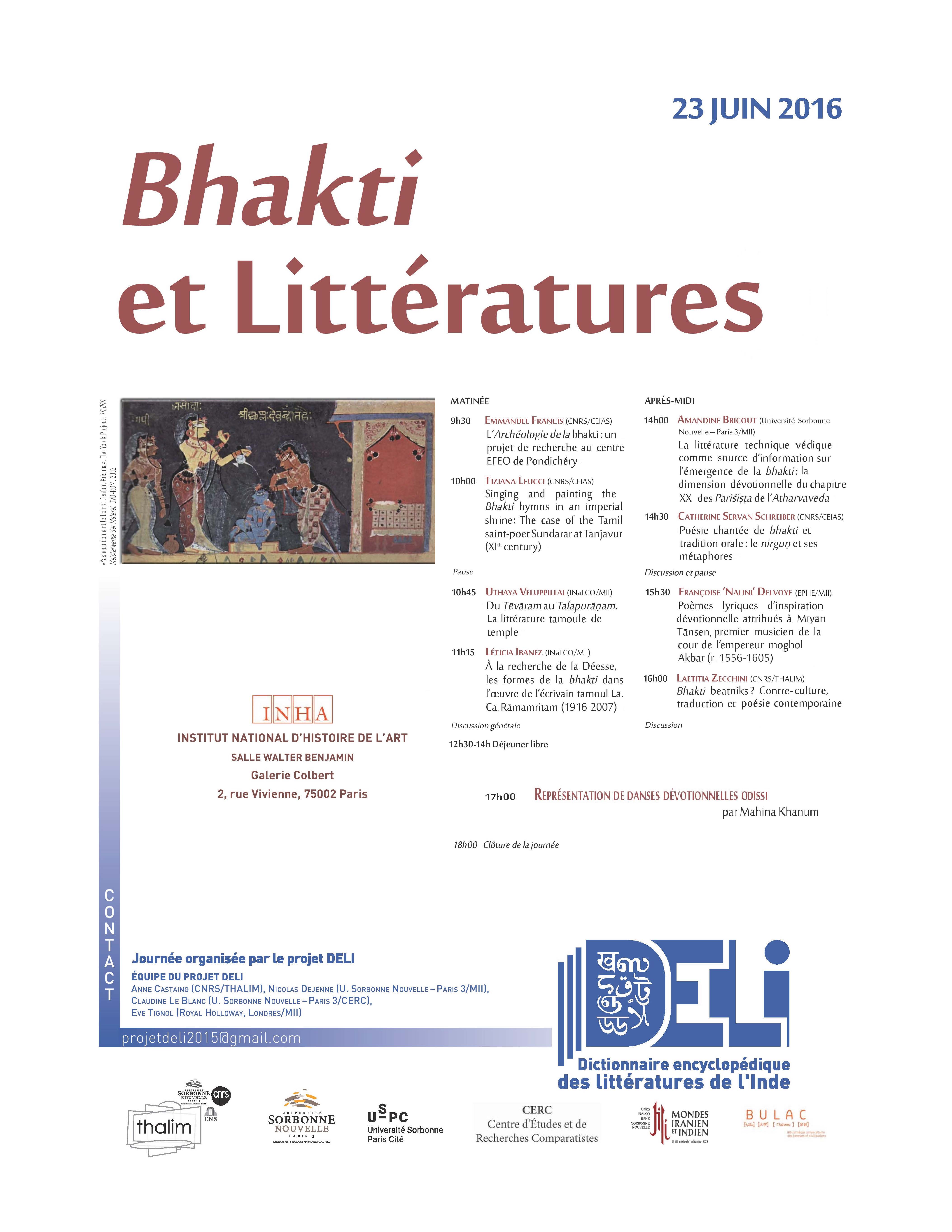 Bhakti et Littératures