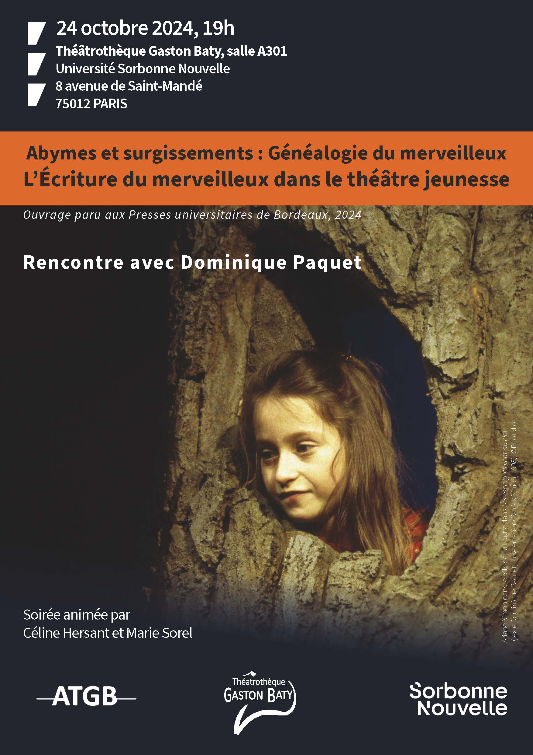 «Rencontre avec l&rsquo;autrice et comédienne Dominique Paquet : le merveilleux dans le théâtre jeunesse »