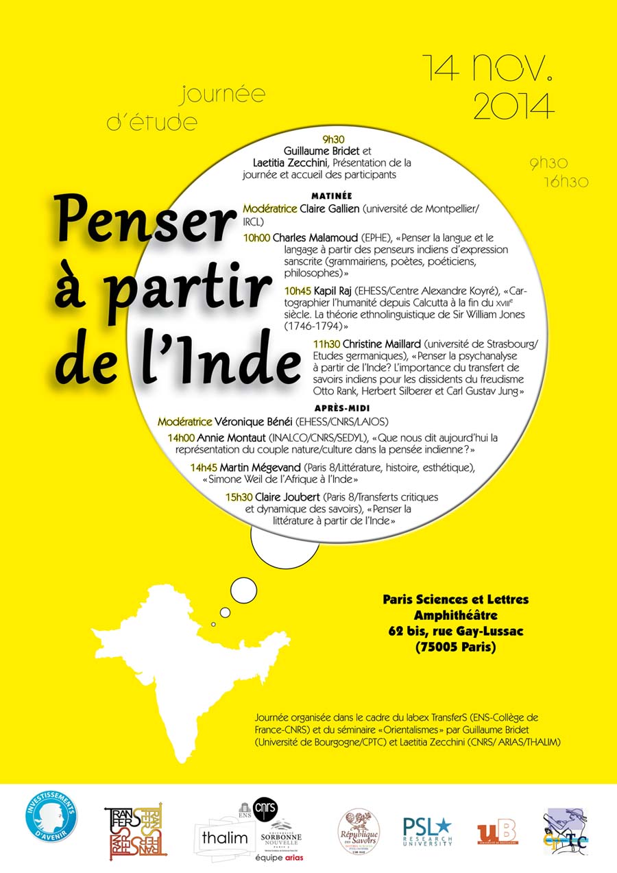 Penser à Partir de l&rsquo;Inde