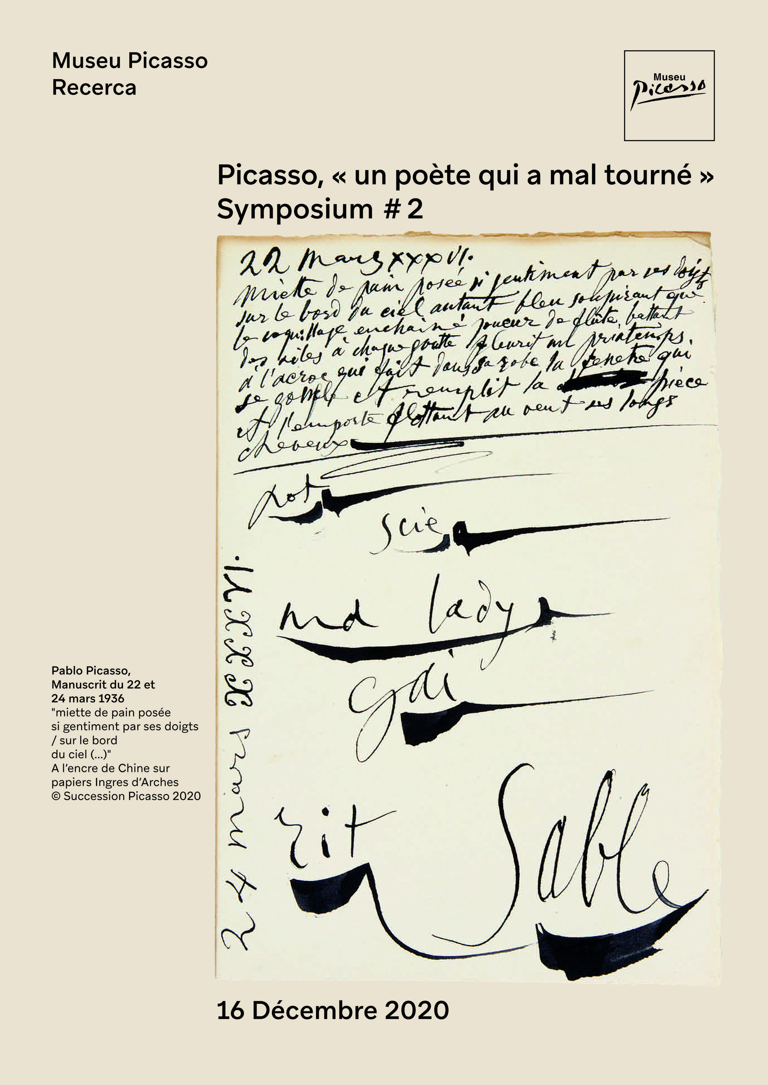 Picasso, un poète qui a mal tourné