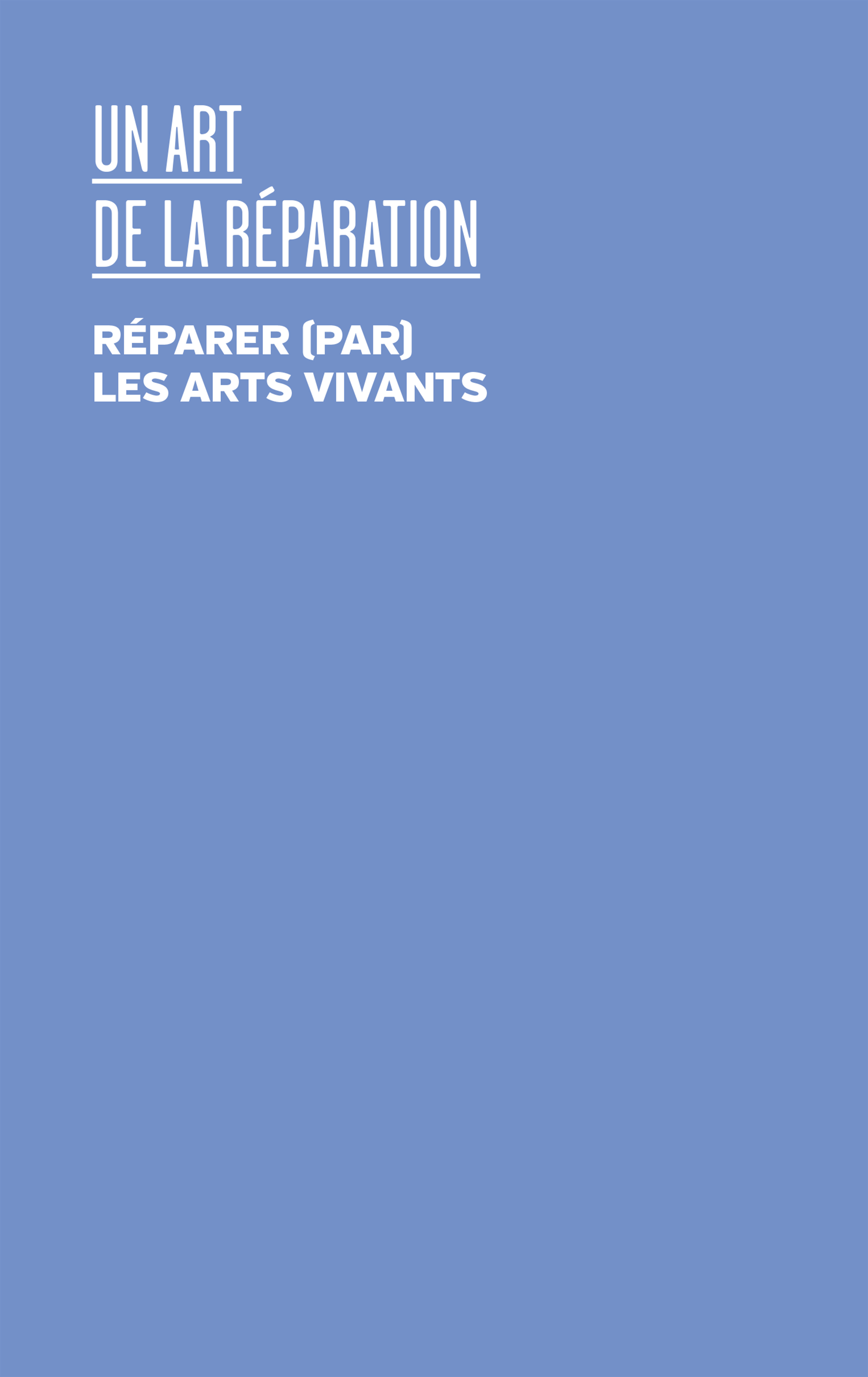 Pour un théâtre réparatif