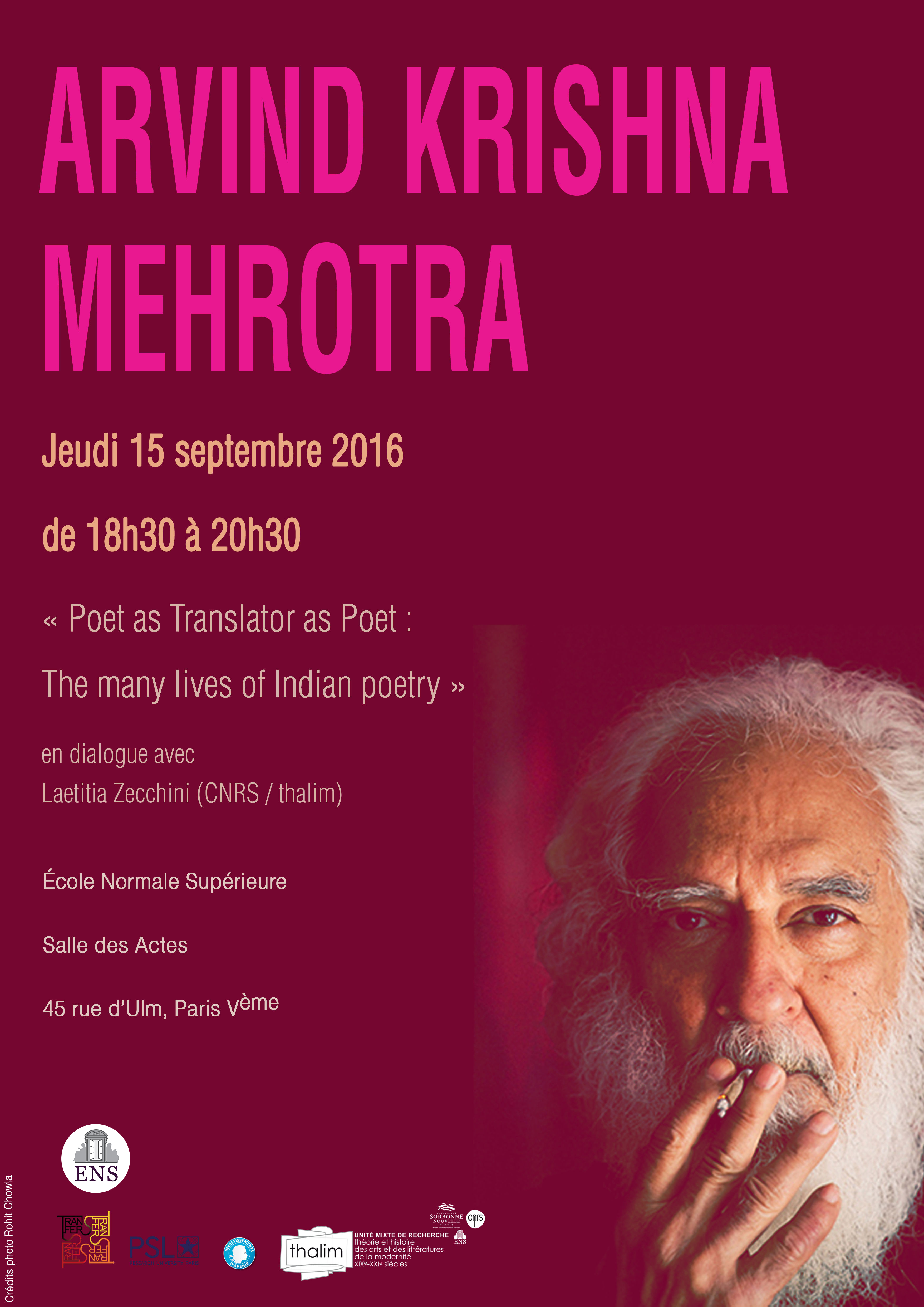 Poet as Translator as Poet : The many lives of Indian Poetry