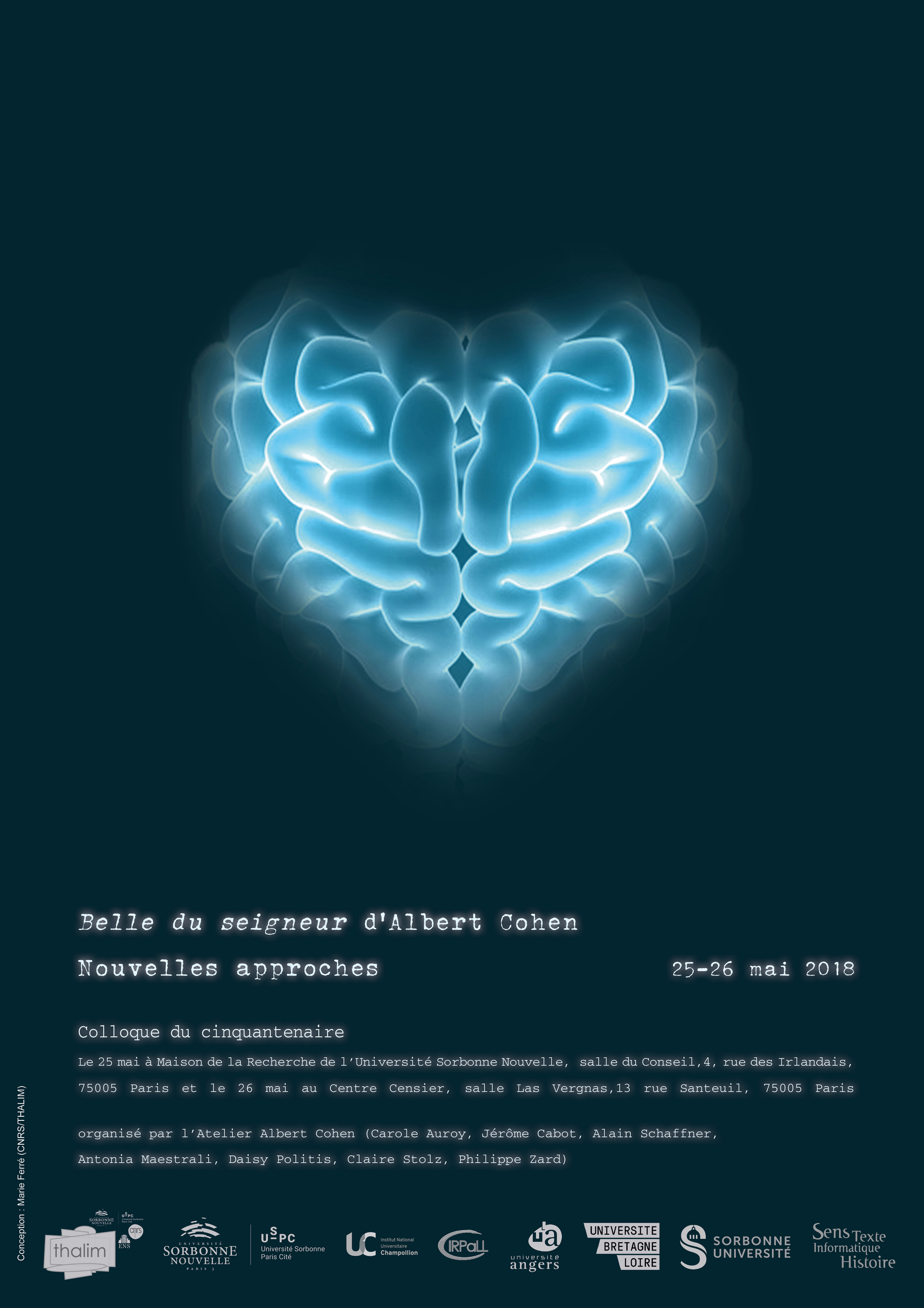 Belle du Seigneur d’Albert Cohen. Nouvelles approches. (Colloque du cinquantenaire)