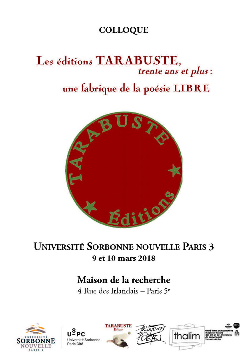 Les éditions Tarabuste, 30 ans et plus : la fabrique d’une poésie libre
