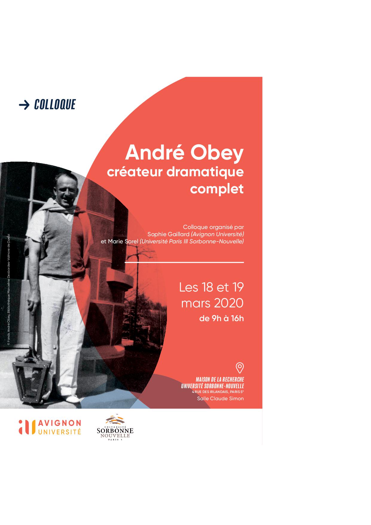 André Obey, créateur dramatique complet