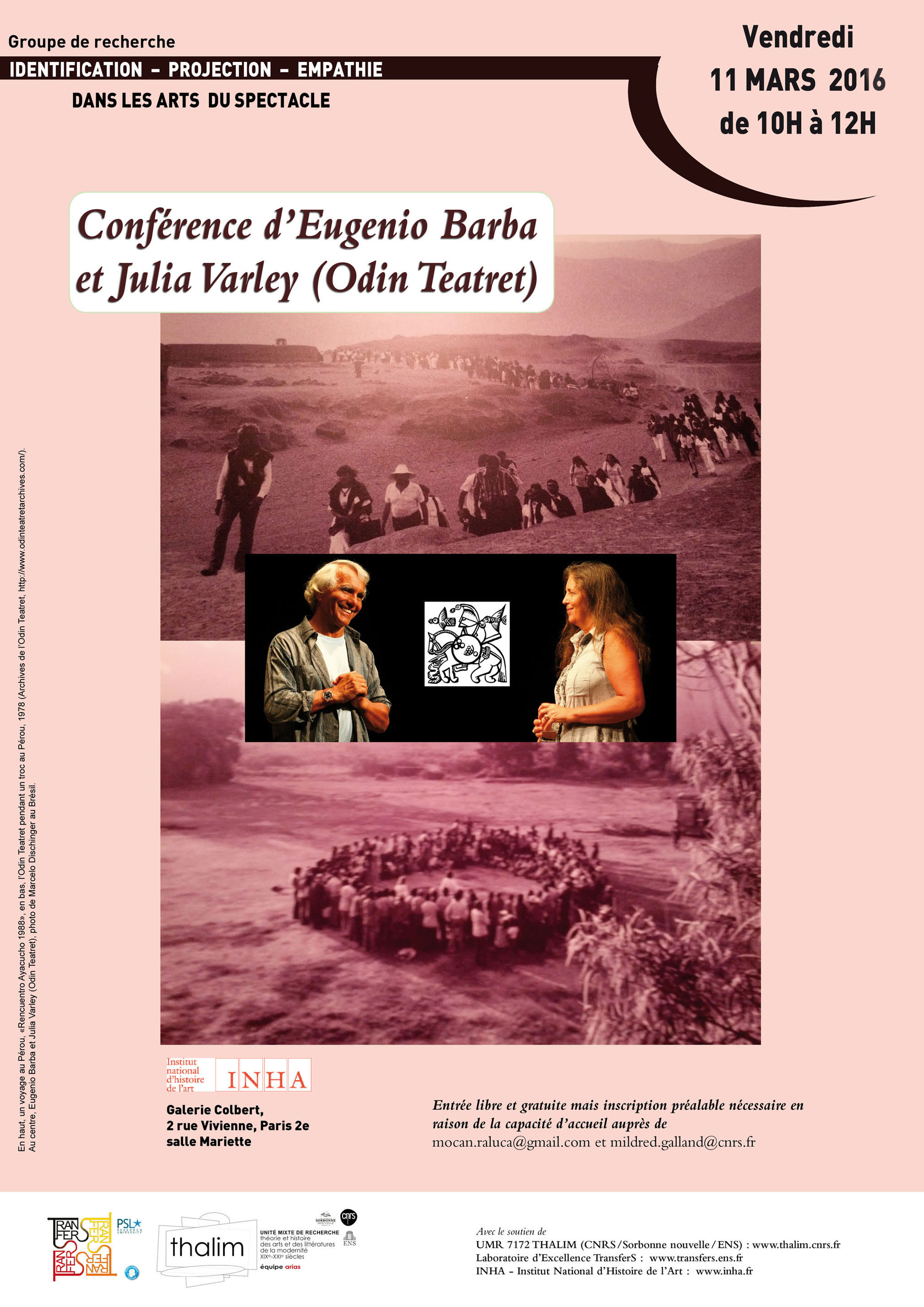 Rencontre avec Eugenio Barba et Julia Varley (Odin Teatret)