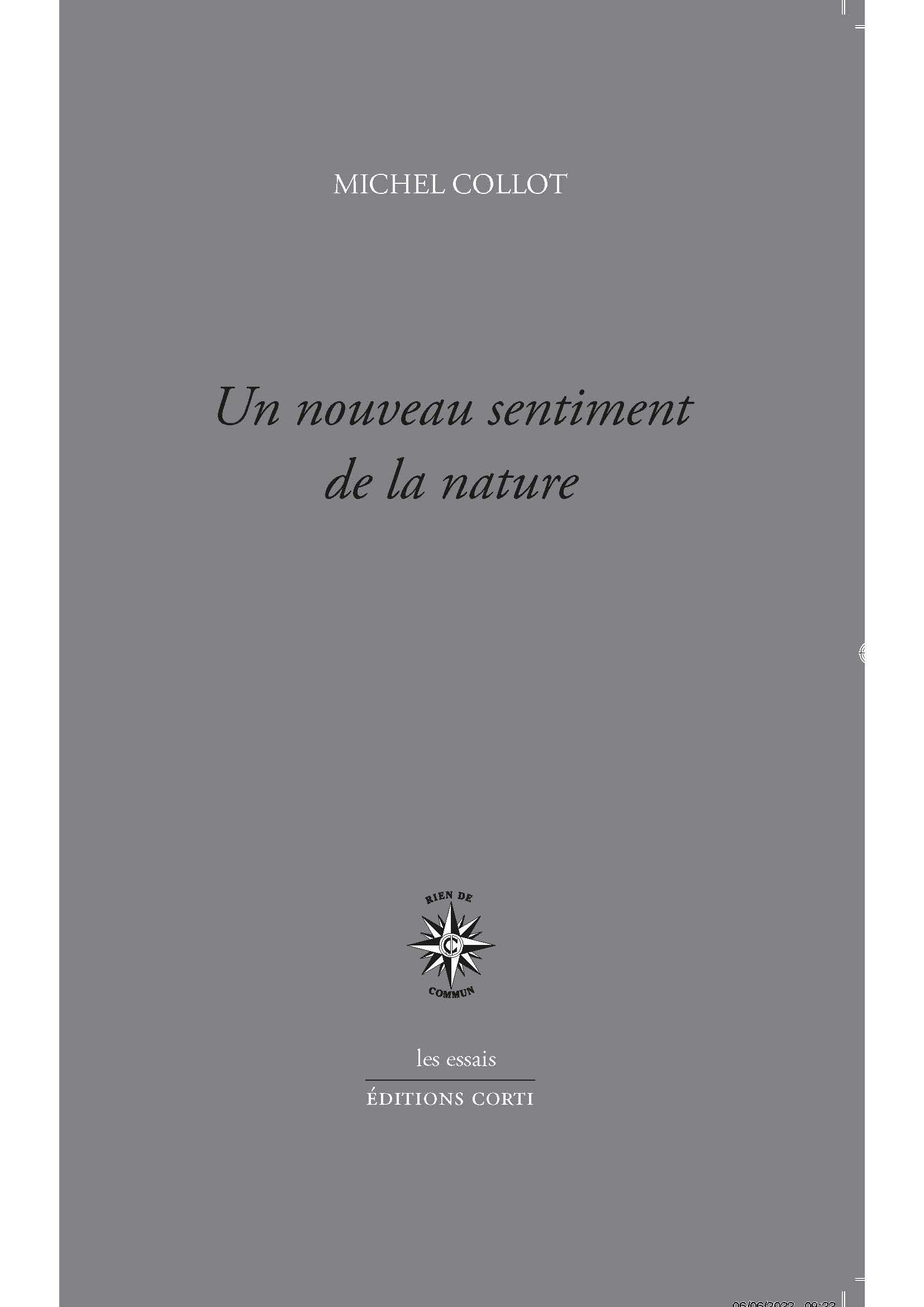 Un nouveau sentiment de la nature