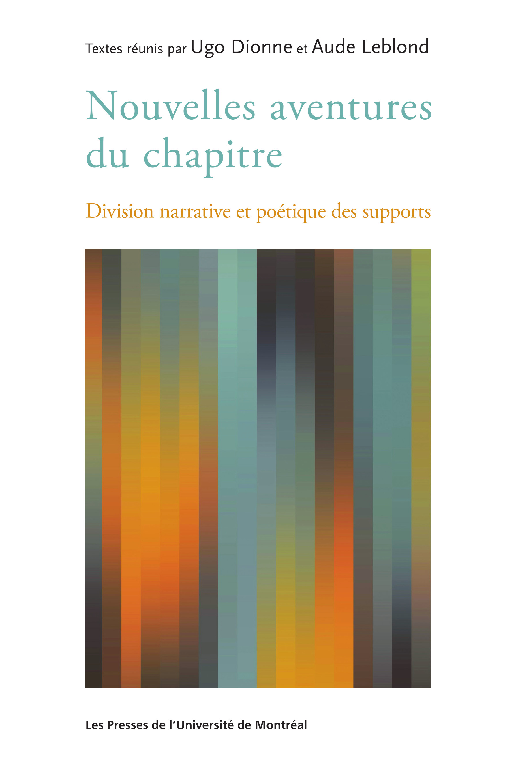 Nouvelles aventures du chapitre: division narrative et poétique des supports