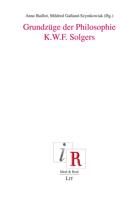 Grundzüge der Philosophie K. W. F. Solgers