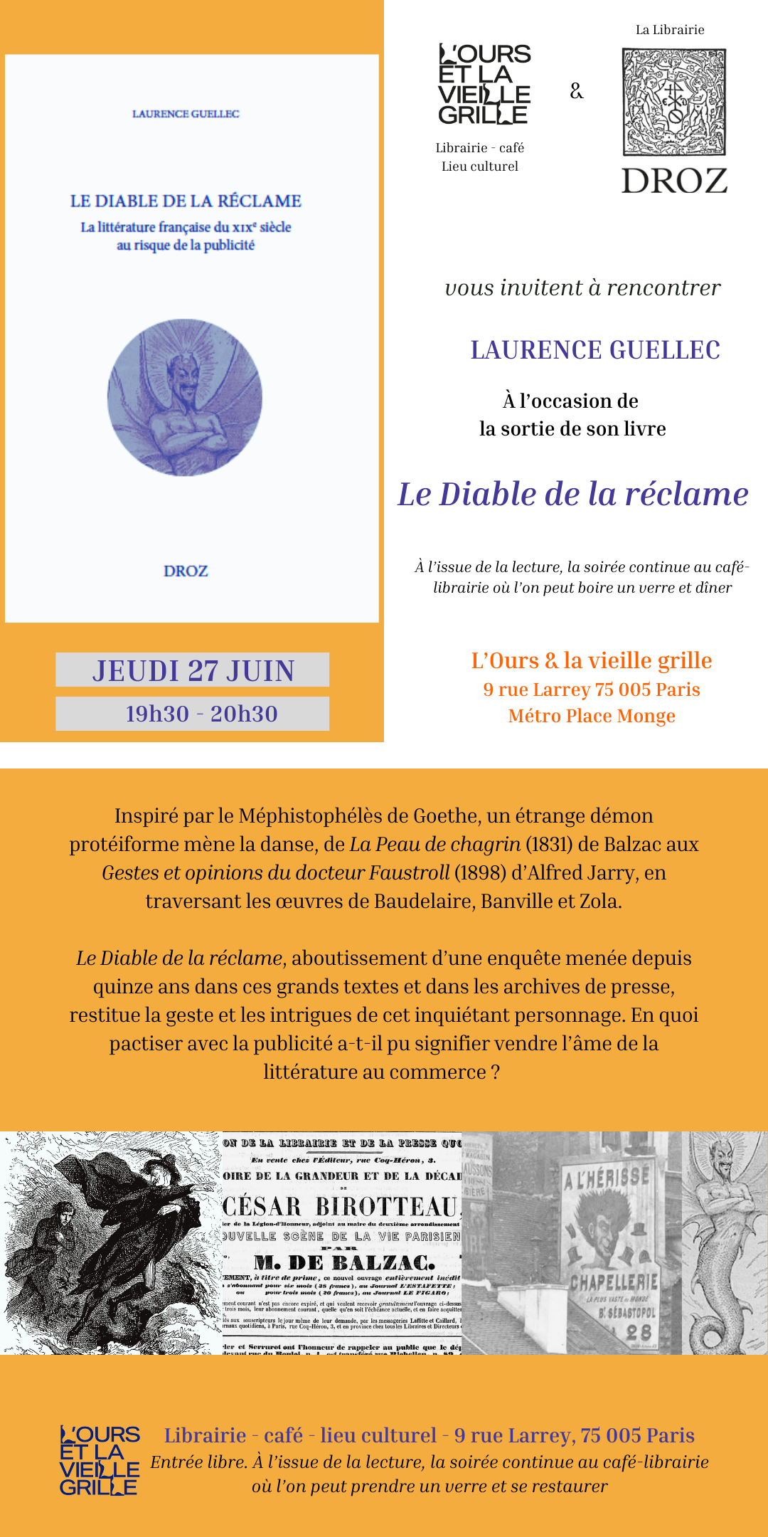 «Le Diable de la réclame à l&rsquo;Ours et la vieille grille»