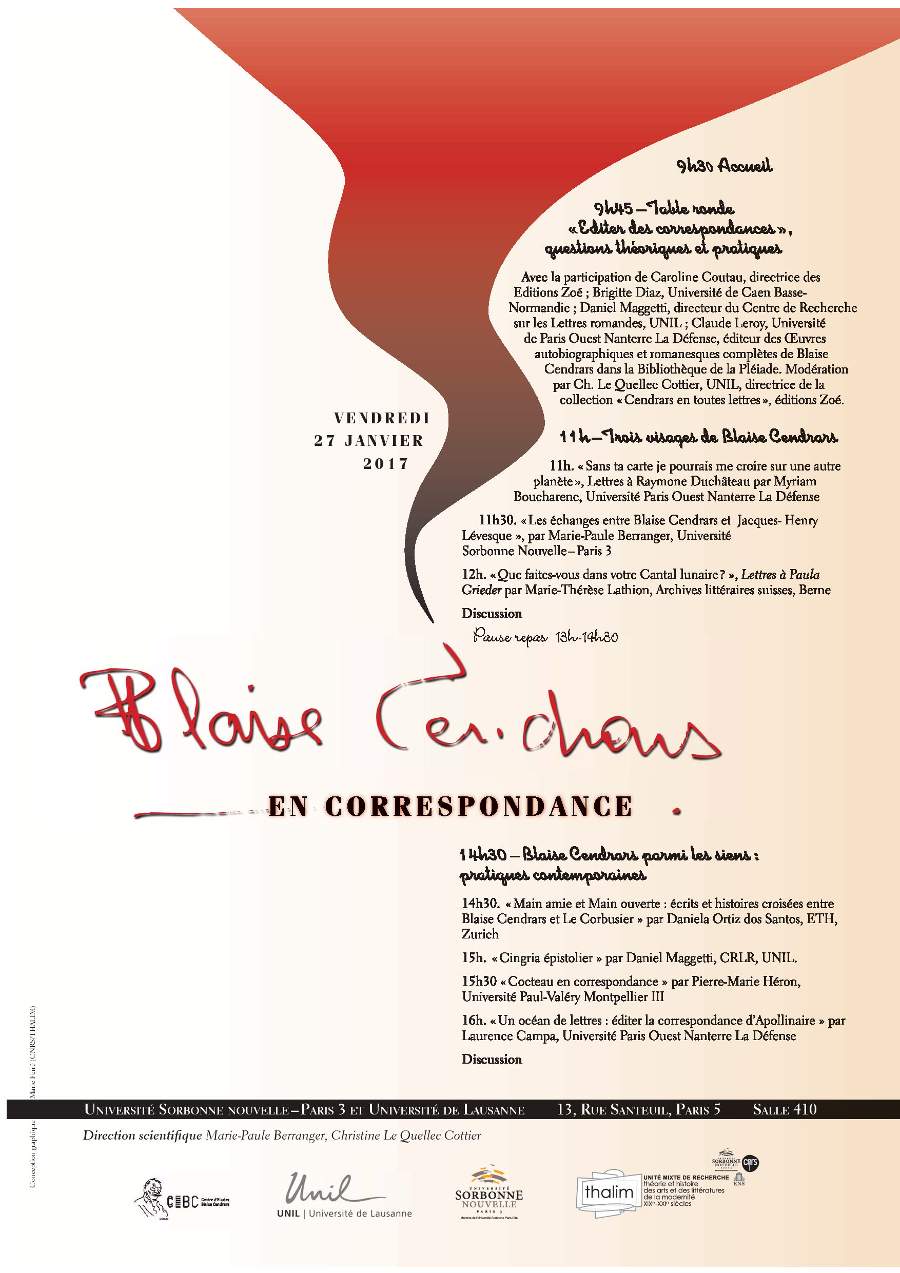 Blaise Cendrars « en correspondances »