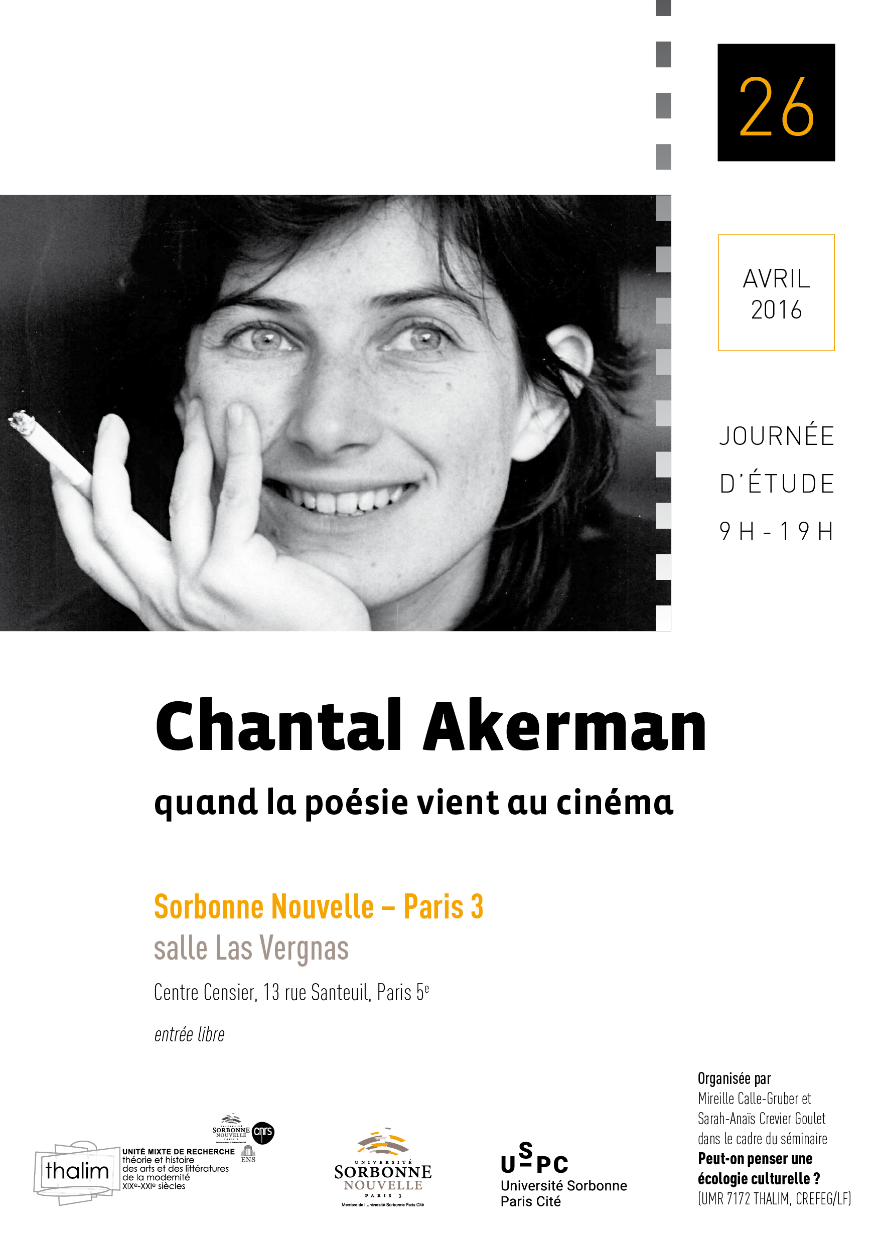 Chantal Akerman. Quand la poésie vient au cinéma
