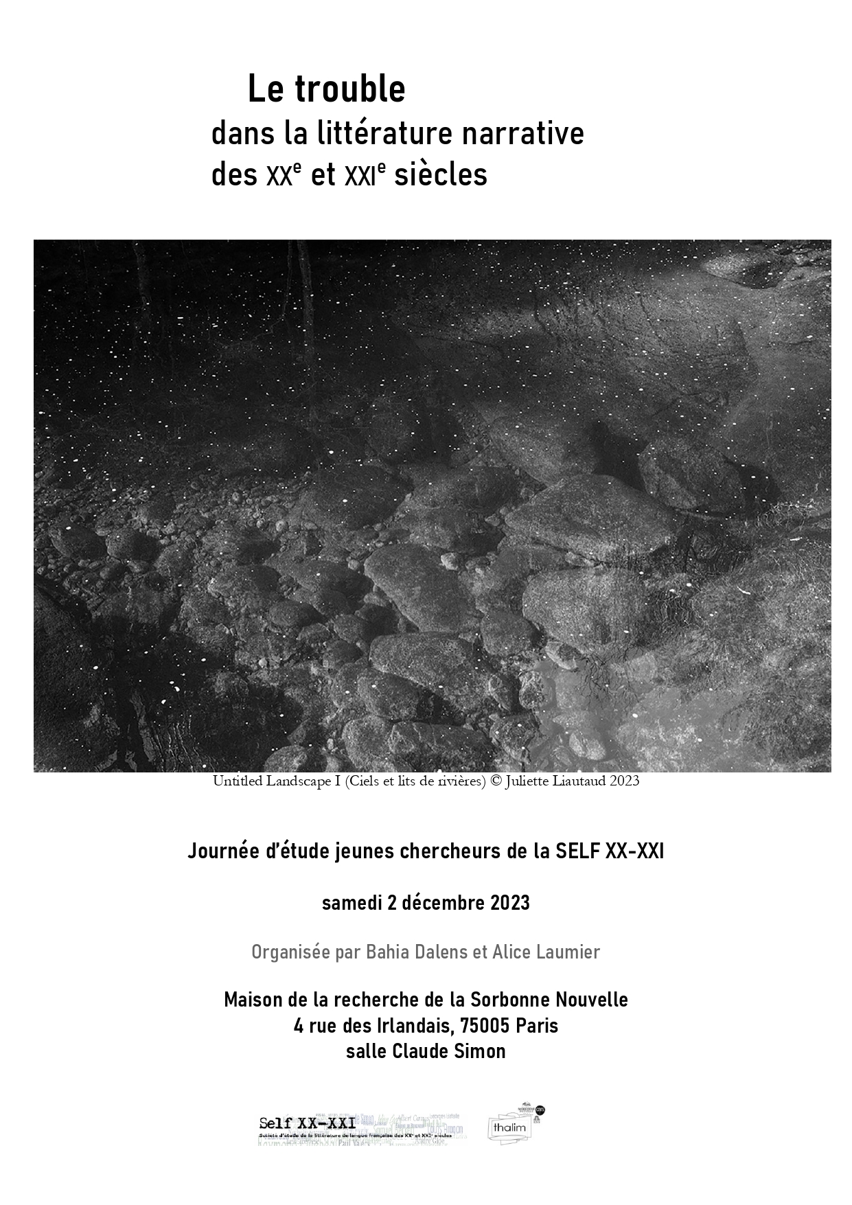 Le trouble dans la littérature narrative des XXe et XXIe siècles (CFP jeunes chercheurs)