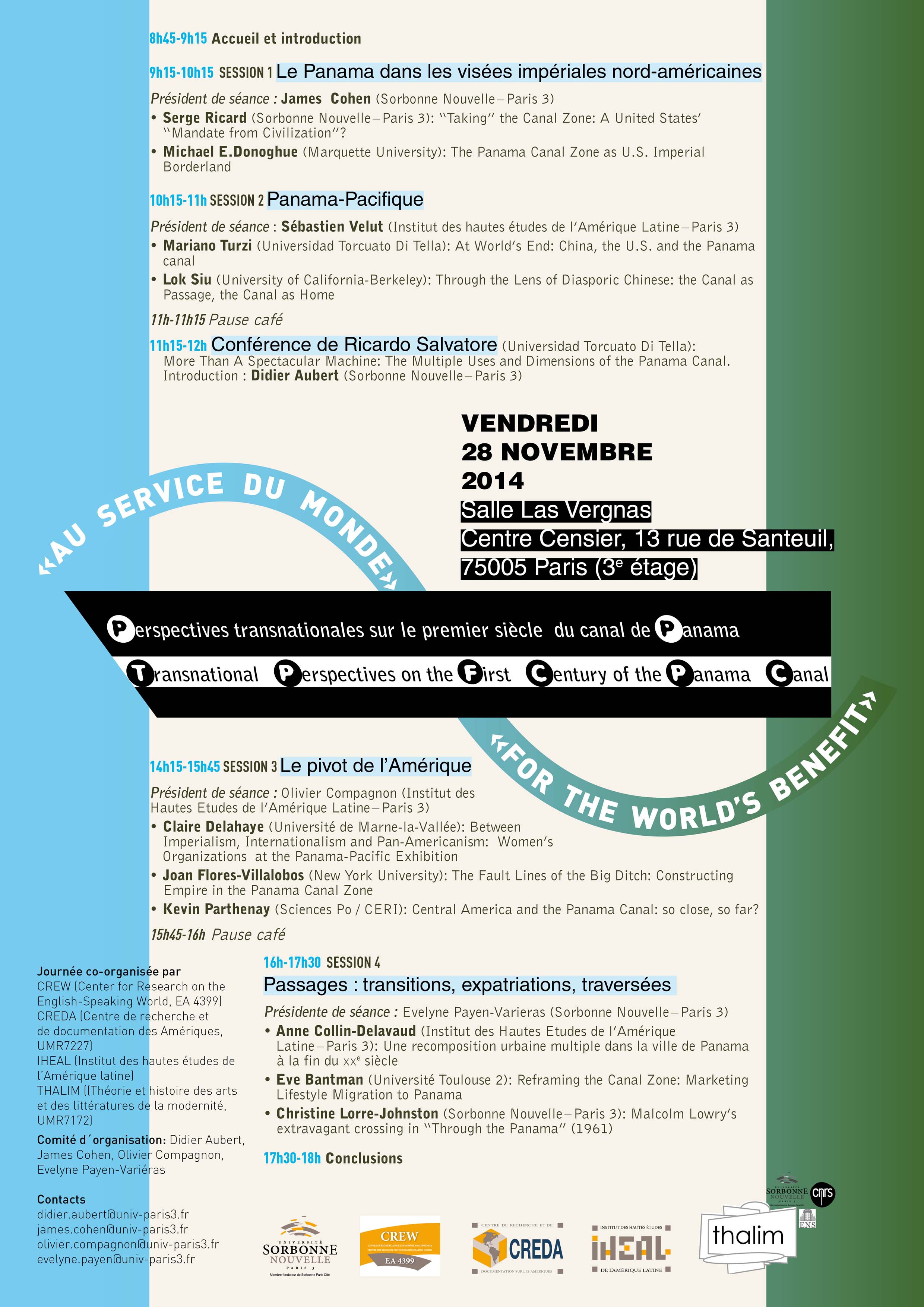 «Au service du monde» : Perspectives transnationales sur le premier siècle du canal de Panama / “For the World’s Benefit”: Transnational Perspectives on the First Century of the Panama Canal