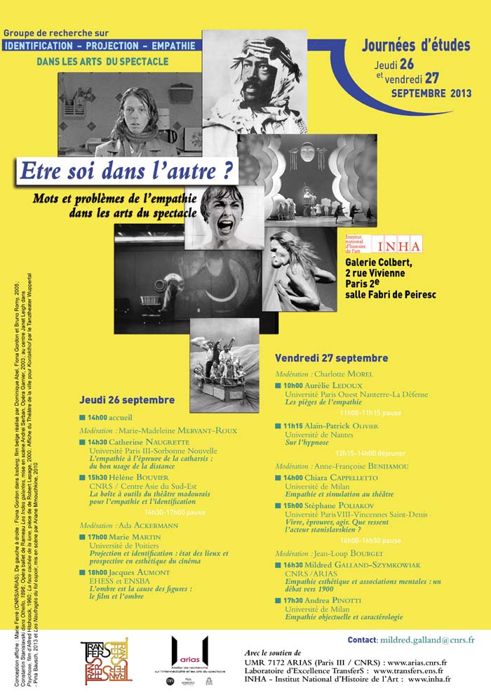 Être soi dans l’autre ? Mots et problèmes de l’empathie dans les arts du spectacle