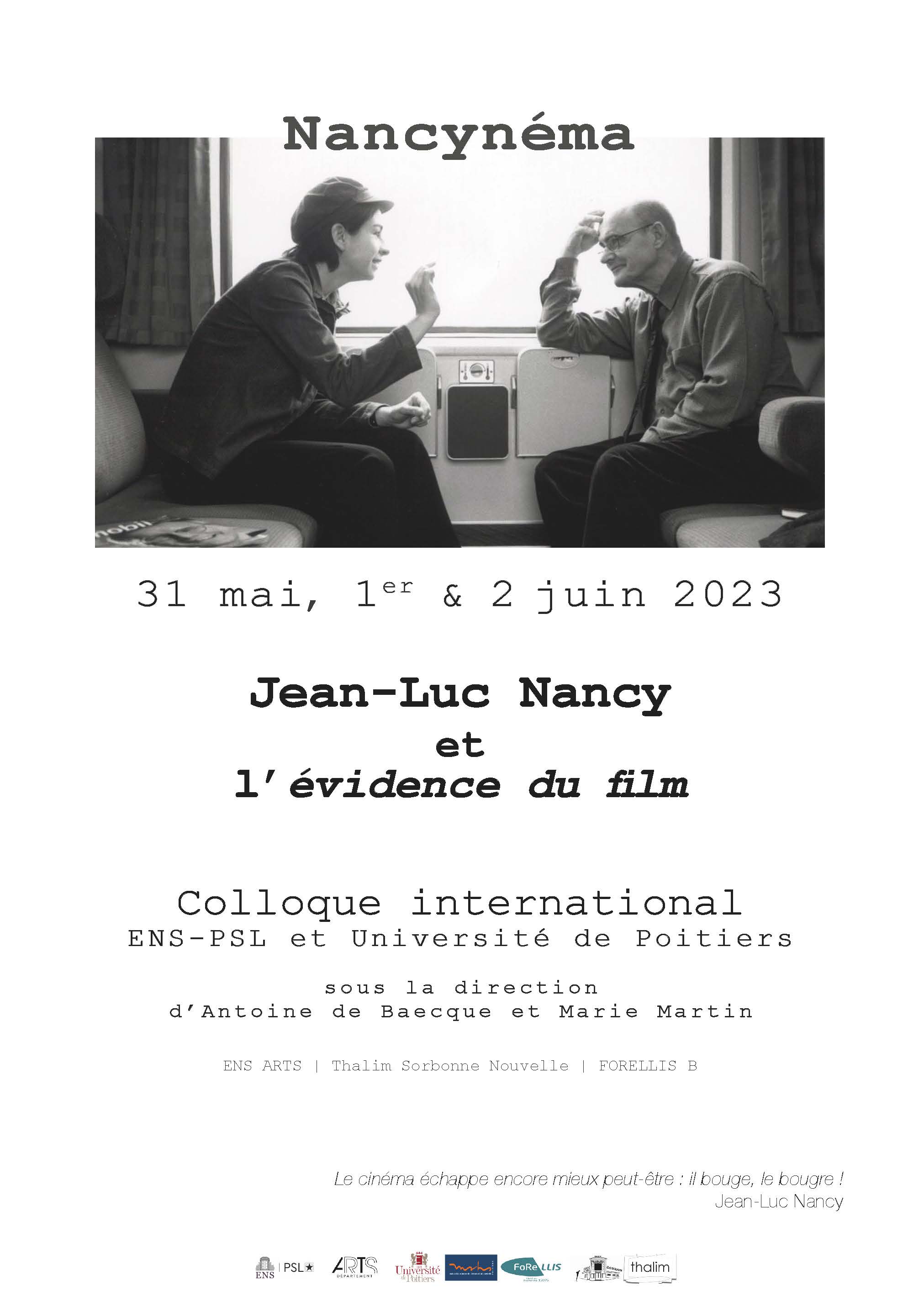 Nancynéma. Jean-Luc Nancy et l&rsquo;évidence du film