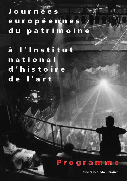 Journées européennes du patrimoine à l&rsquo;INHA – 21 & 22 septembre 2019