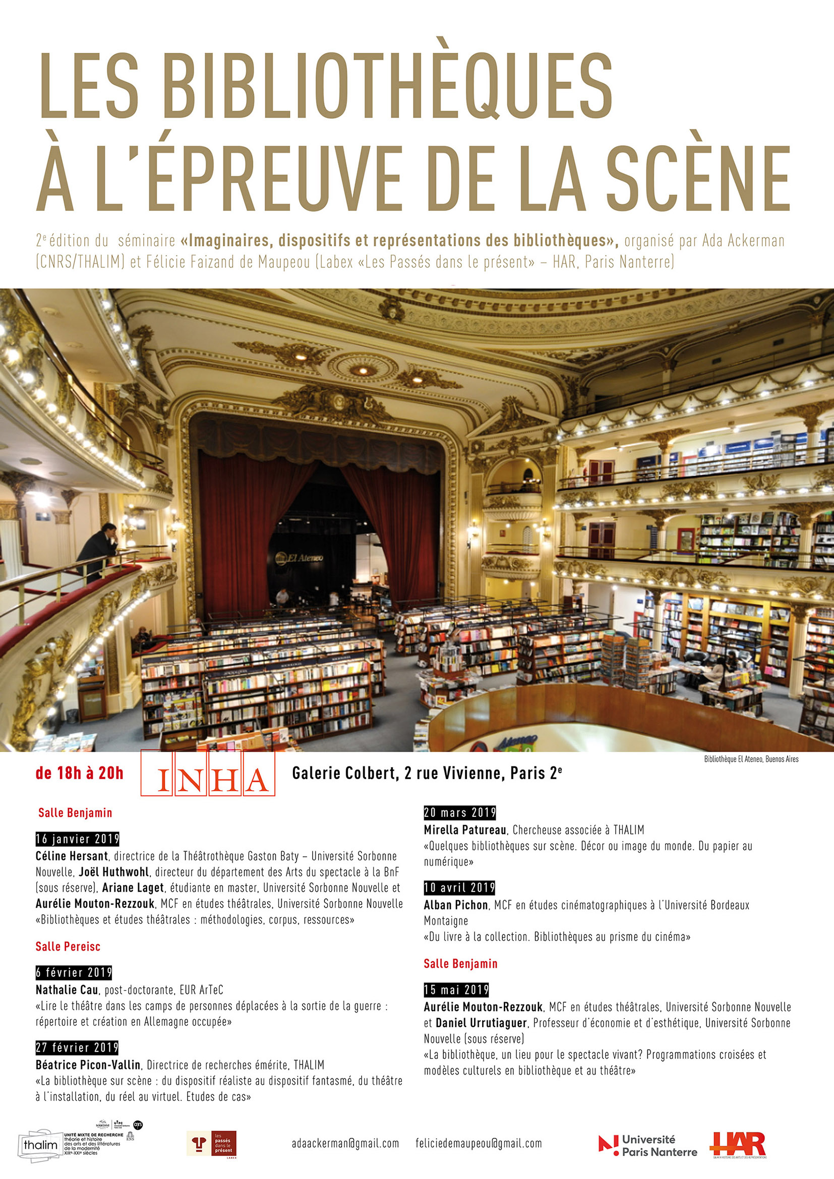 Les bibliothèques à l&rsquo;épreuve de la scène