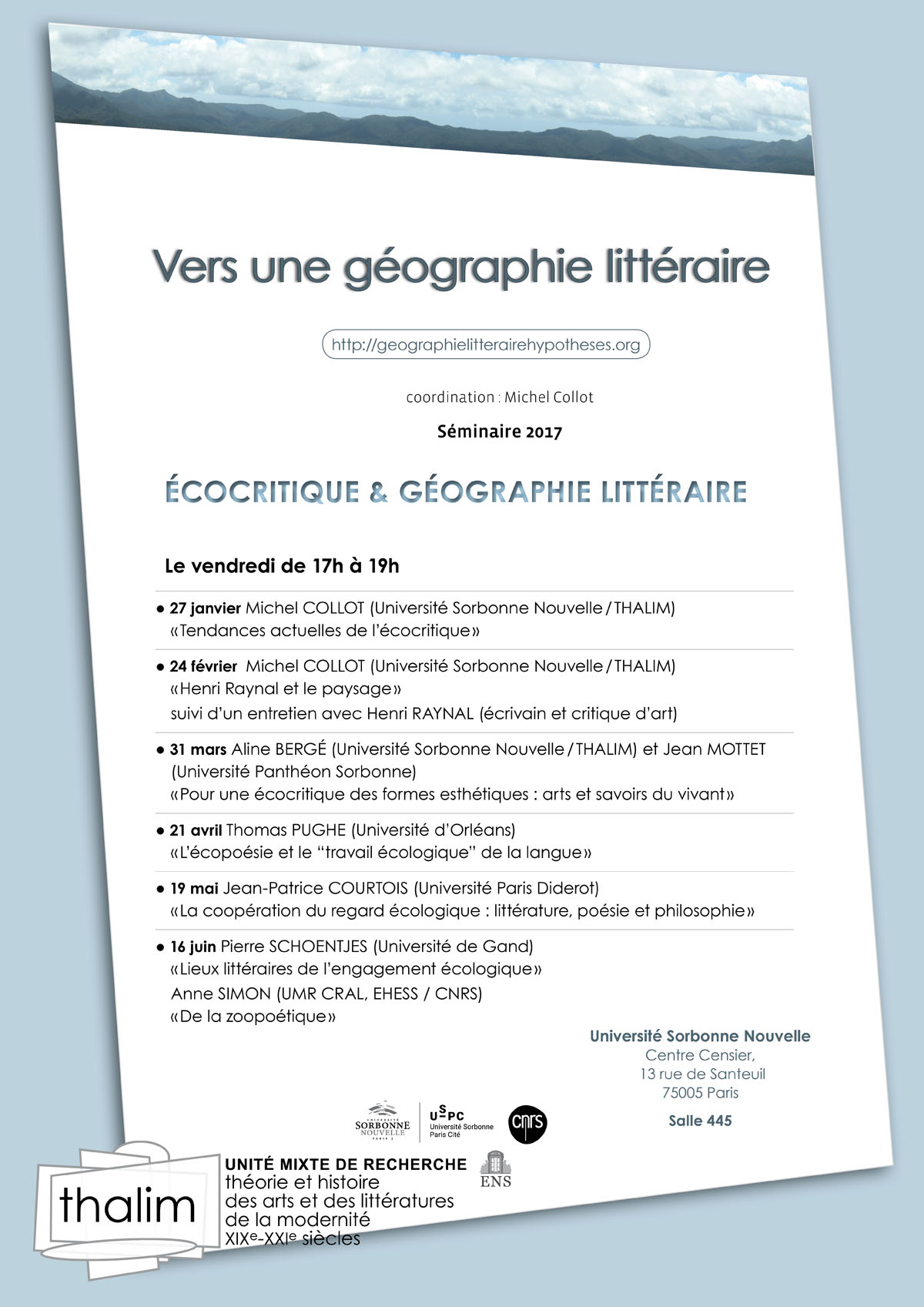 Vers une géographie littéraire