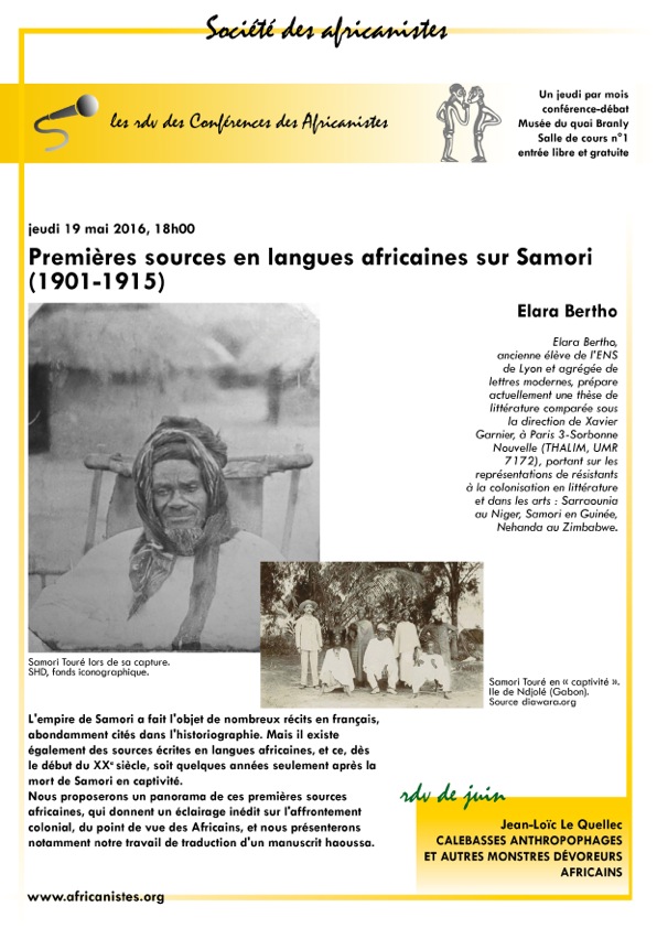 Premières sources en langues africaines sur Samori (1901-1915)